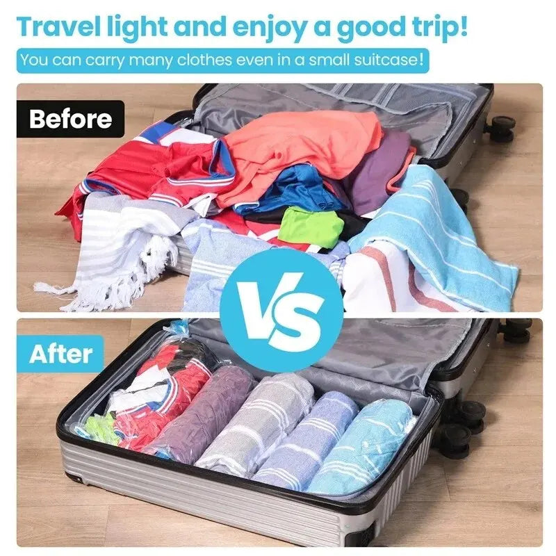 Sacs de Rangement Compressibles Roll-Up – Organisateur Valise Voyage Croisière Maison