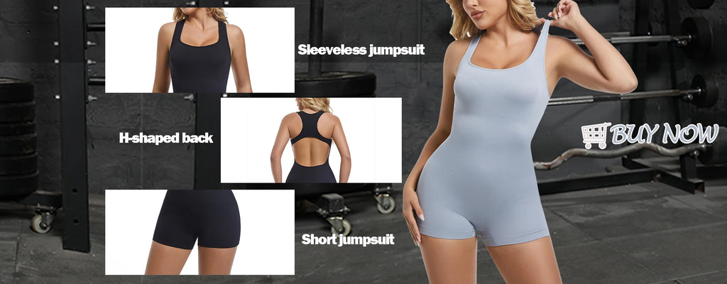 Combinaison Yoga Femme Sexy Dos Nu Croisé Gainante Fessier – Body Sport Fitness Gym Couleur Unie | Mode Athleisure