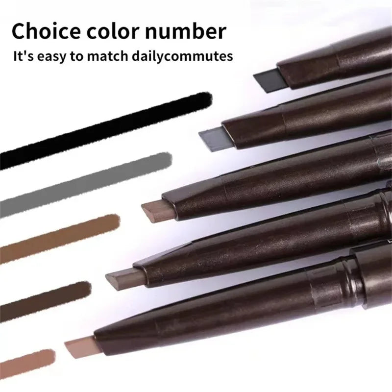 Crayon Sourcils Double Embout – Ultra-Fin Waterproof Longue Tenue | Maquillage Professionnel