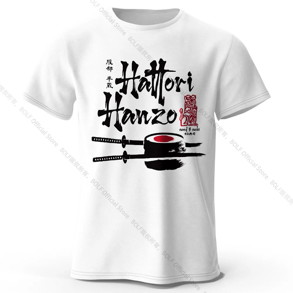 T-Shirt Unisexe Hattori Hanzo Imprimé 100% Coton Oversize Ninja Samouraï Graphic Tee Streetwear Été Pop Culture Japonaise Tendance – T-Shirt Ninja Samouraï Premium Oversize | Mode Unisexe Pop Culture Japonaise Premium