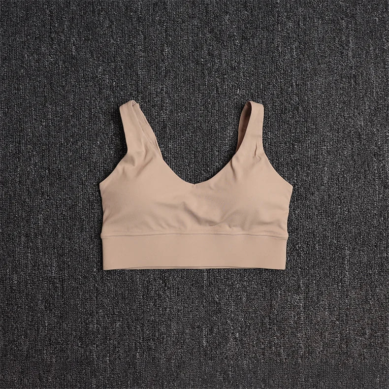 Brassière Sport Femme Dos Nu Sexy – Anti-Choc, Sans Manches | Yoga, Running & Gym | Top Fitness Gainant & Respirant