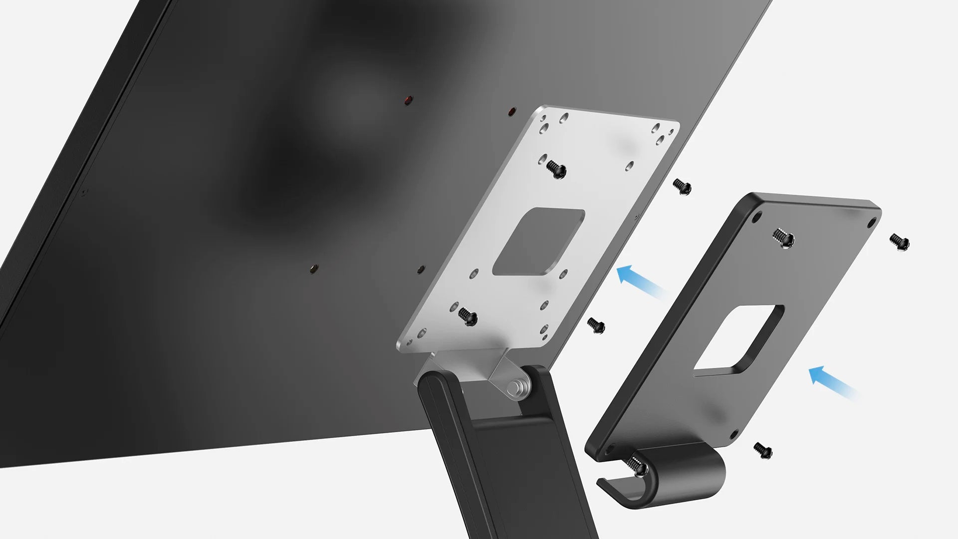 UPERFECT Support Moniteur Portable Réglable 360° – Aluminium Robuste pour Écran & Tablette 13''-27''