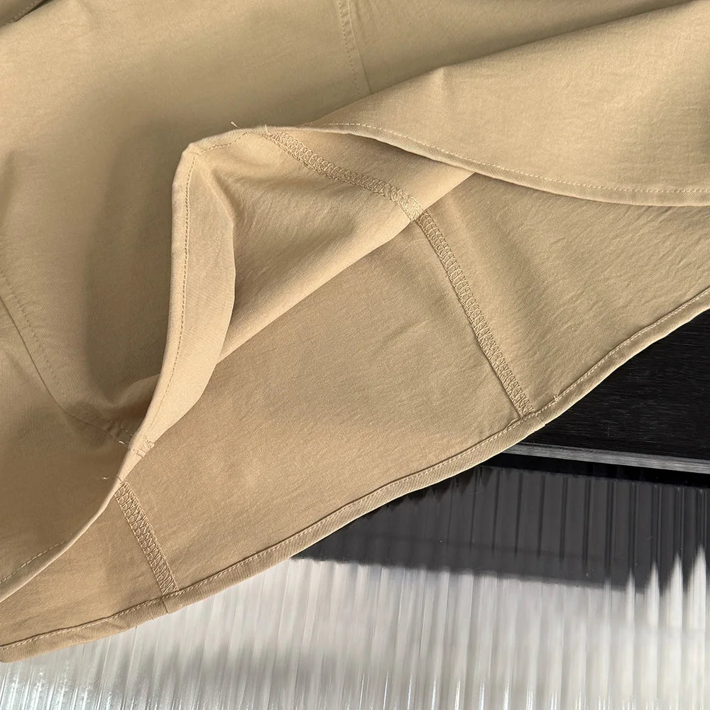 Robe Fille Été Sans Manches Couleur Unie – Tenue Casual Chic avec Ceinture Enfant
