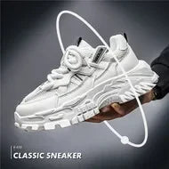 Sneakers Plateforme Vulcanisées Homme – Semelle Épaisse Respirantes Résistantes Sport Casual