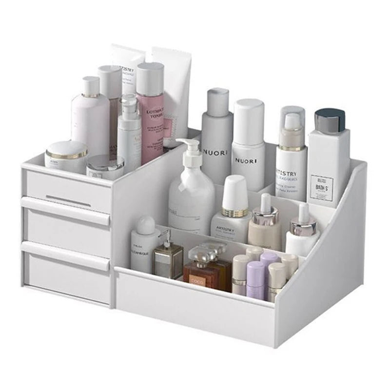 Organisateur Maquillage à Tiroirs - Rangement Pinceaux, Rouges à Lèvres & Soins