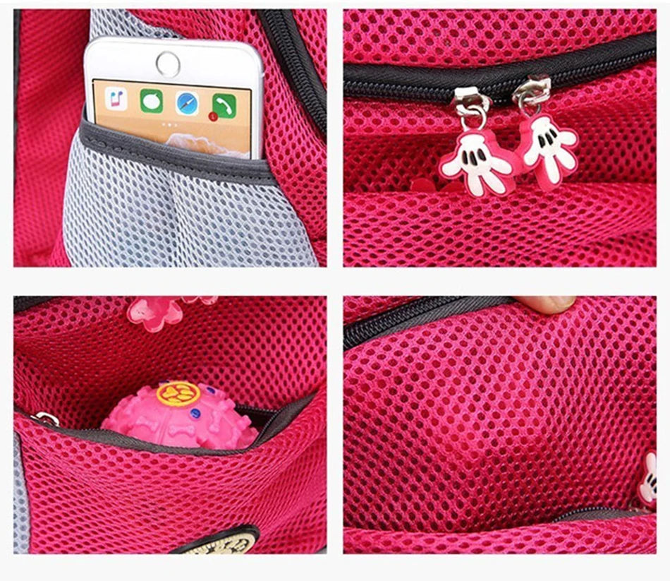 Sac à Dos Transport Chien Chat Randonnée – Respirant Réglé Bandes Réfléchissantes Sécurité