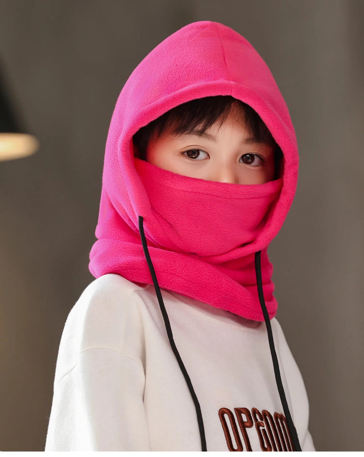 Cagoule Polaire Enfant - Masque, Tour de Cou & Bonnet 3-en-1 Hiver