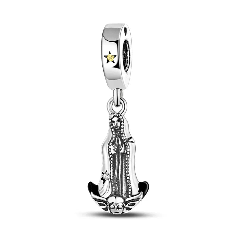 Charm Argent 925 Pendentif Croix, Ange, Pyramide & Pharaon – Breloque Spirituelle & Symbolique DIY | Compatible Bracelet Original | Bijou Personnalisé
