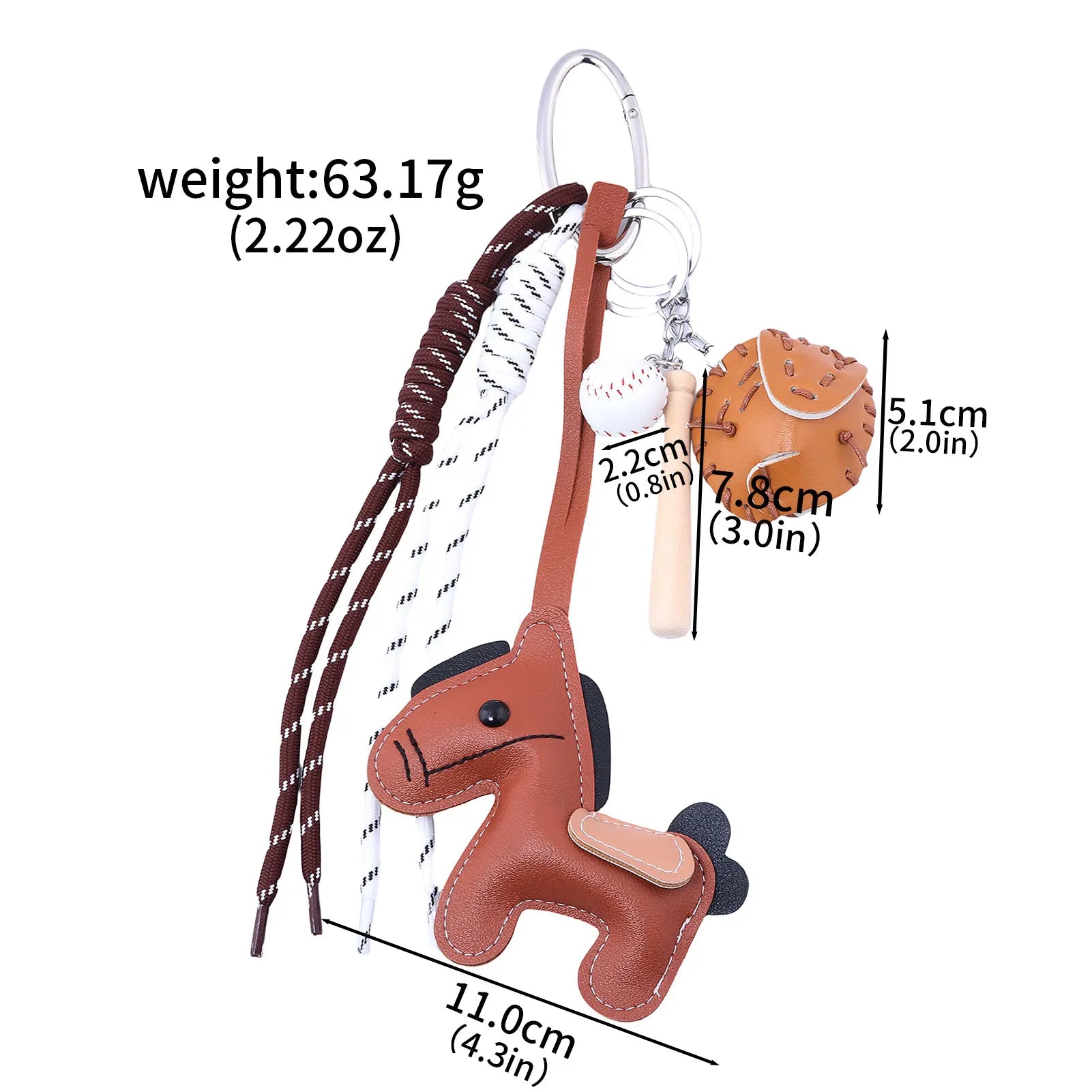 Porte-Clés Chien Saucisse Personnalisé – Pendentif Sac Corde Tressée Décoration Cadeau Mignon