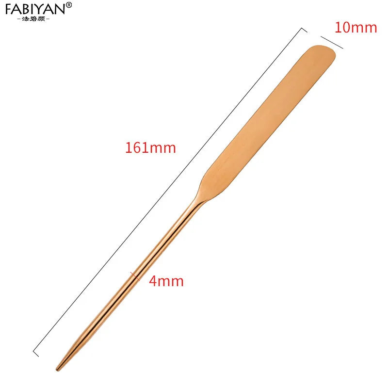 Spatule Inox Nail Art – Tige Mélangeuse Crème & Fond de Teint | Outil Mélange Maquillage & Accessoires