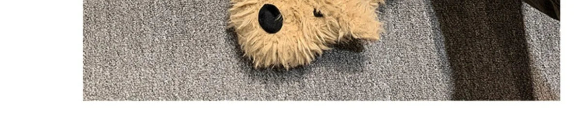 Chaussons Chien Cartoon Plush Hiver Femme – Coton Chaud Non-Slip Intérieur Maison