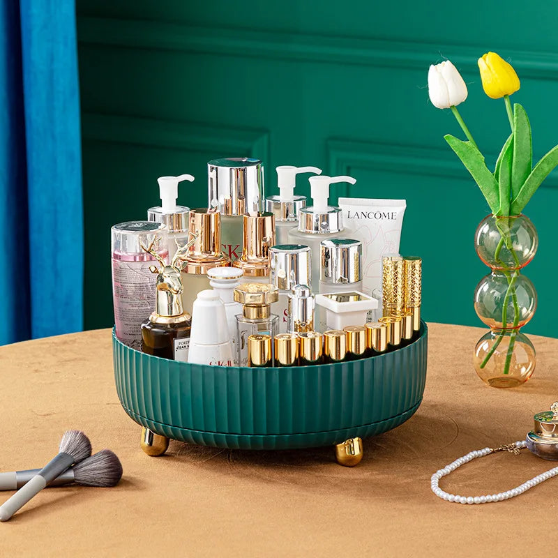 Organisateur 360° Rotatif Maquillage – Parfum Rouge à Lèvres Skincare Cosmétiques Cuisine
