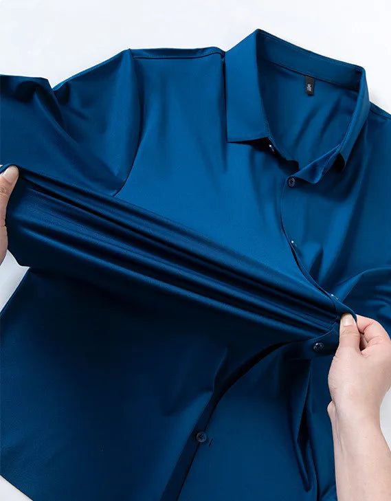 Chemise Habillée Homme Ultra-Stretch Manches Longues Anti-Froissé Douce Blanche Business Formel Élégante Confortable Intemporelle – Chemise Business Premium Ultra-Stretch Anti-Froissé Manches Longues Blanche | Mode Homme Business Formel Premium