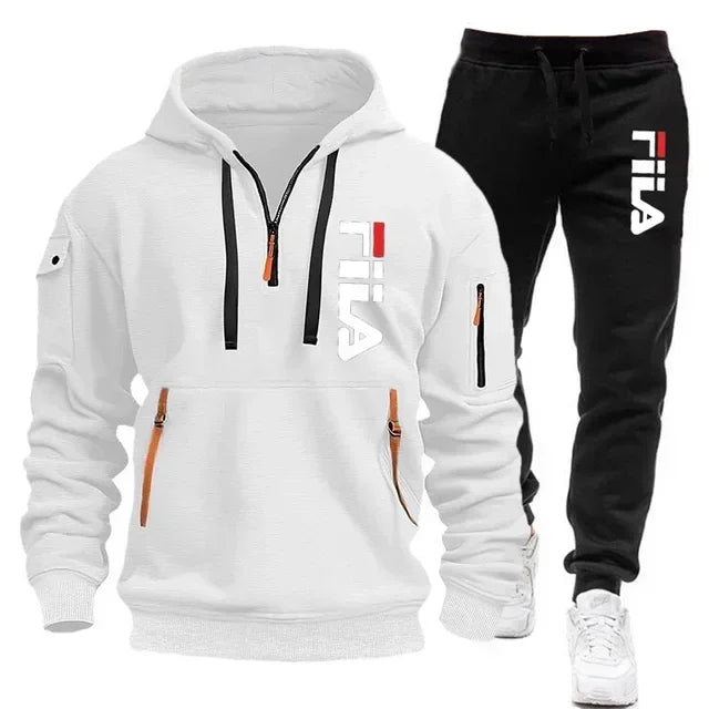 Ensemble Sport Homme 2 Pièces Hoodie Multi-Poches Zippé + Pantalon Automne Hiver Casual Pullover Sportswear Chaud Tendance Premium – Ensemble Sport Premium Multi-Poches 2 Pièces | Mode Homme Sportswear Premium Automne Hiver