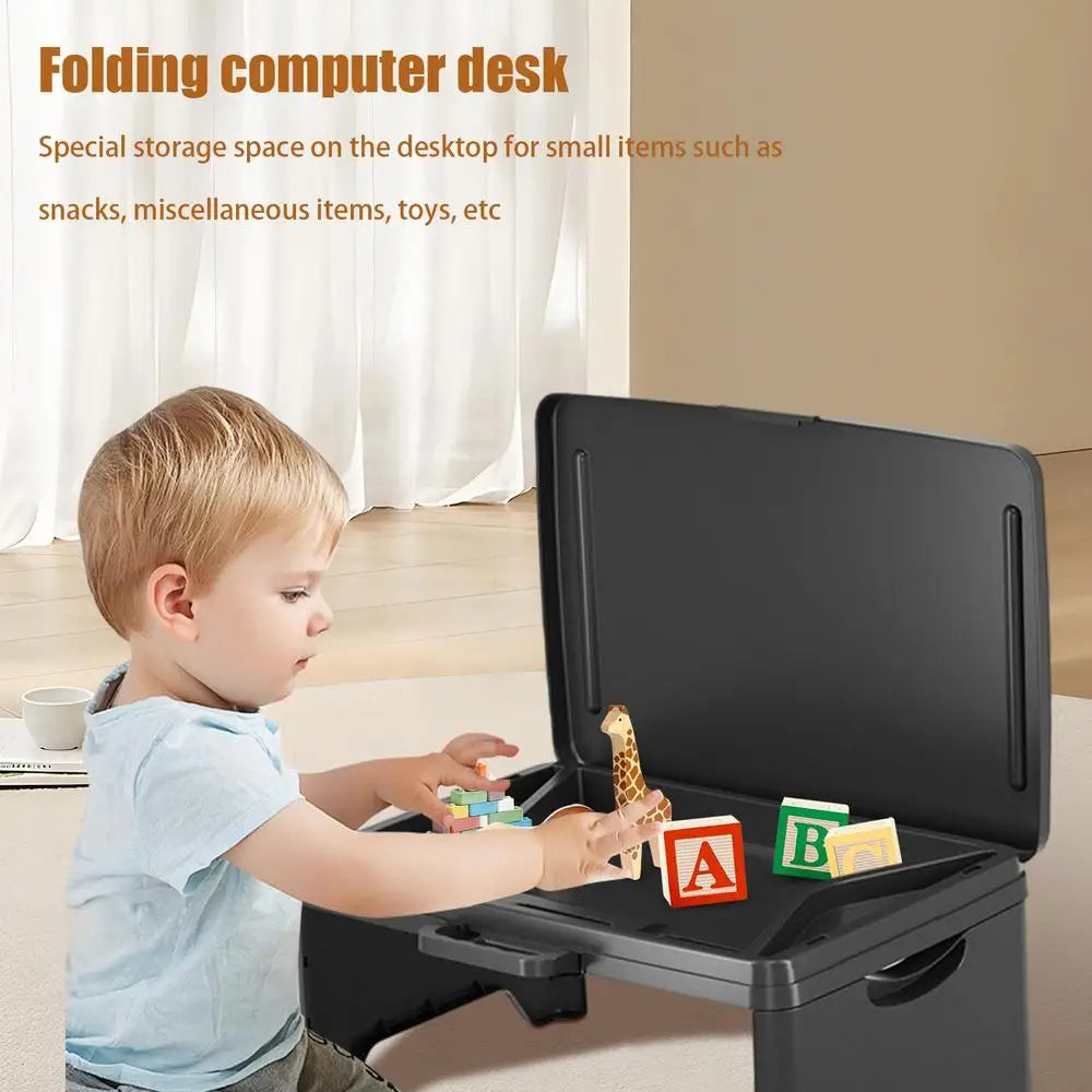 Bureau Pliable Voiture Multifonction – Plateau Laptop, Rangement Snack & Boisson, Table Lecture Enfant | Accessoire Voiture