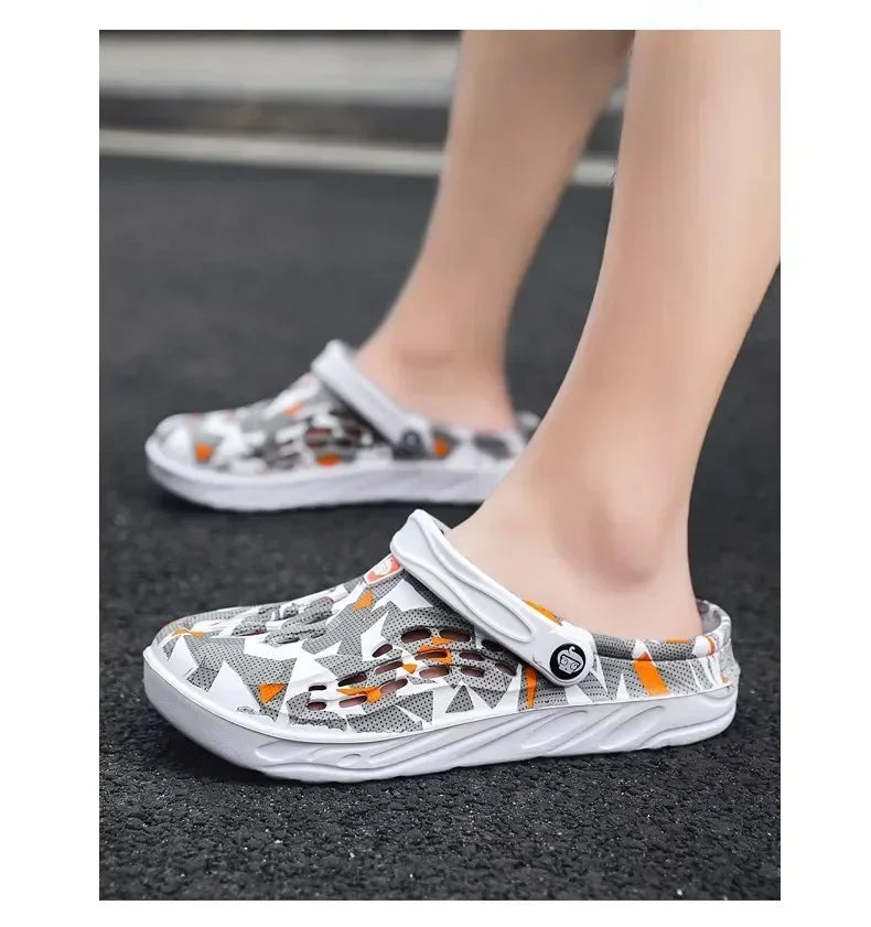 Clogs Sandales Respirants Homme Femme Plage 2025 – Confortables Semelle Douce Casual
