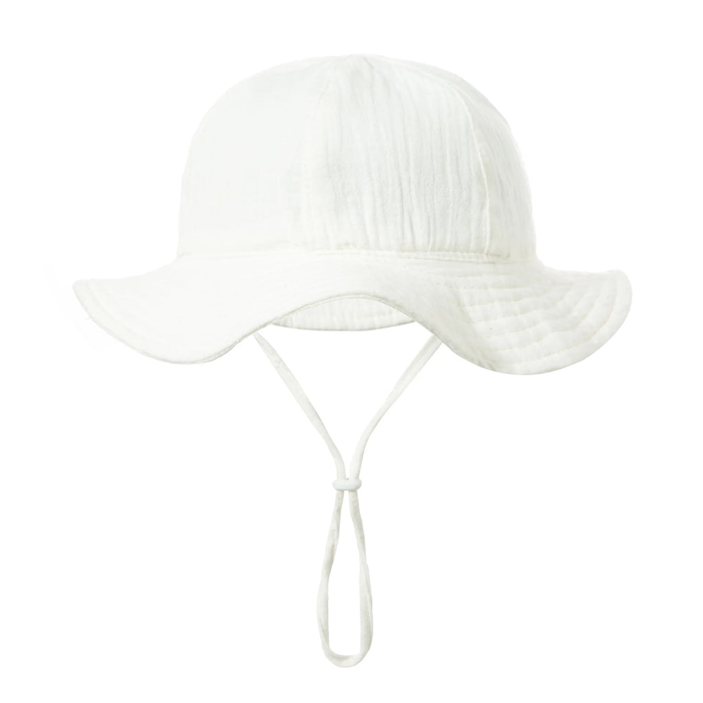 Bob Bébé Coton Imprimé Anti-UV Unisexe – Chapeau Panama Plage Pêche Outdoor Garçon Fille 3-12 Mois