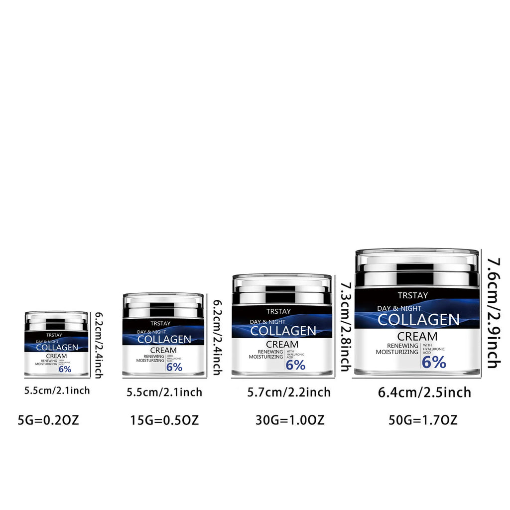 Crème Visage Collagène, Rétinol & Acide Hyaluronique – Anti-Âge, Hydratante & Liftante | Jour & Nuit | Soin Visage Premium