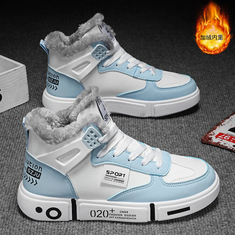 Boots Hiver Homme Waterproof Plush Non-Slip 2023 – Sneakers Chauds Tenis Masculino