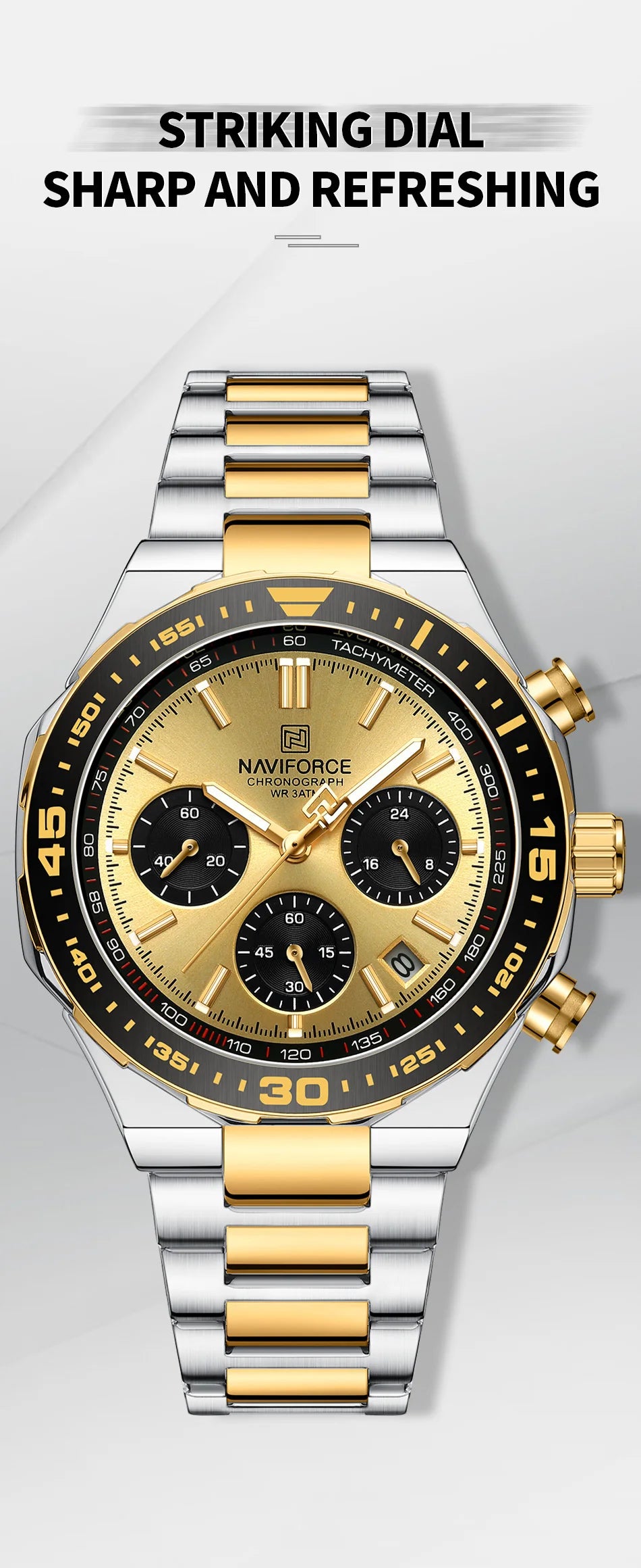 Montre Homme Naviforce Business Classique Quartz – Acier Inoxydable Étanche Fashion 2024
