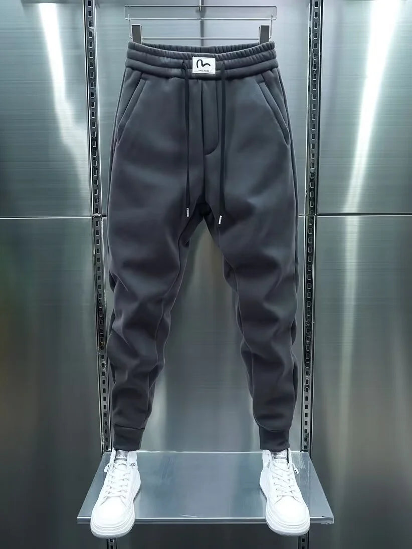 Jogger Sport Homme Style Coréen Cordon – Casual, Confortable & Tendance | Running, Gym & Fitness | Pantalon Noir