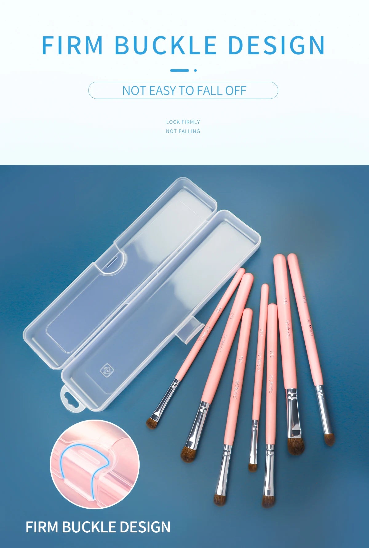 Boîte Rangement Pinceaux Maquillage Transparente Portable – Étui Organisateur Crayons & Accessoires Beauté avec Couvercle