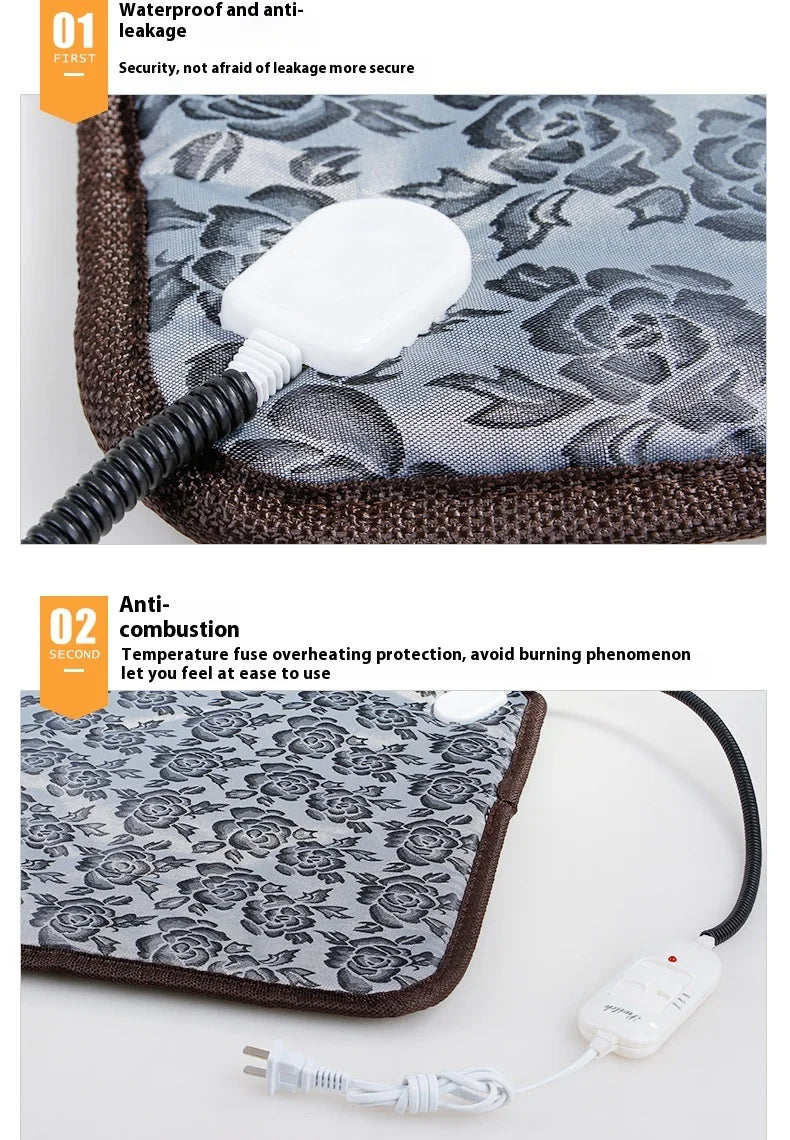 Couverture Chauffante Électrique Animaux Imperméable Anti-Morsure Résistante – Température Constante Réglable | Tapis Chauffant Chien Chat