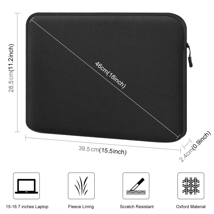 Sacoche Ordinateur Portable 13 15 16 Pouces – Housse Tablette Zippée Mallette Bureau