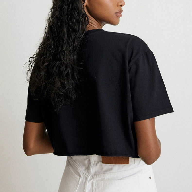 Top Sport Femme Y2K Manches Courtes – Yoga, Danse & Fitness | Coupe Ample Tendance | T-Shirt Sportif Polyvalent Été