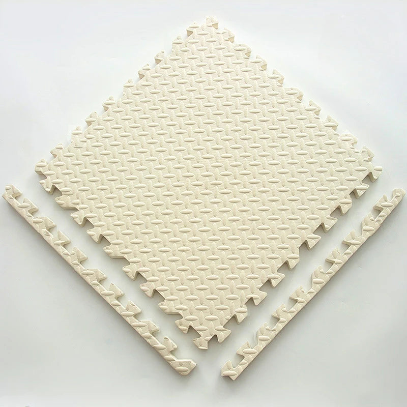 Baby-Puzzlematte aus Schaumstoff, 12-teiliges Set – ineinandergreifende Bodenfliesen für Kinder, 30x30cm, weich