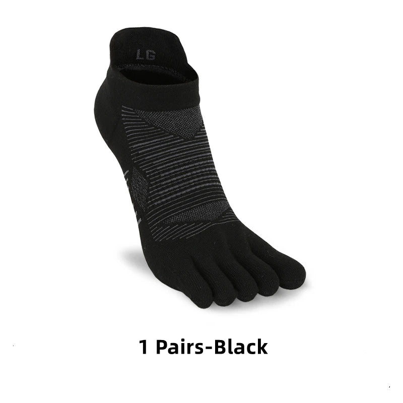 Coolmax Sport Zehensocken Herren – Atmungsaktives, feuchtigkeitsableitendes Mesh | Laufen, Wandern & Radfahren | Paar