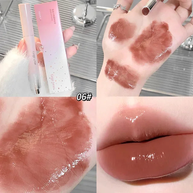 Gloss Jelly Watery Pink – Stylo Lipstick Miroir Hydratant | Maquillage Lèvres Coréen