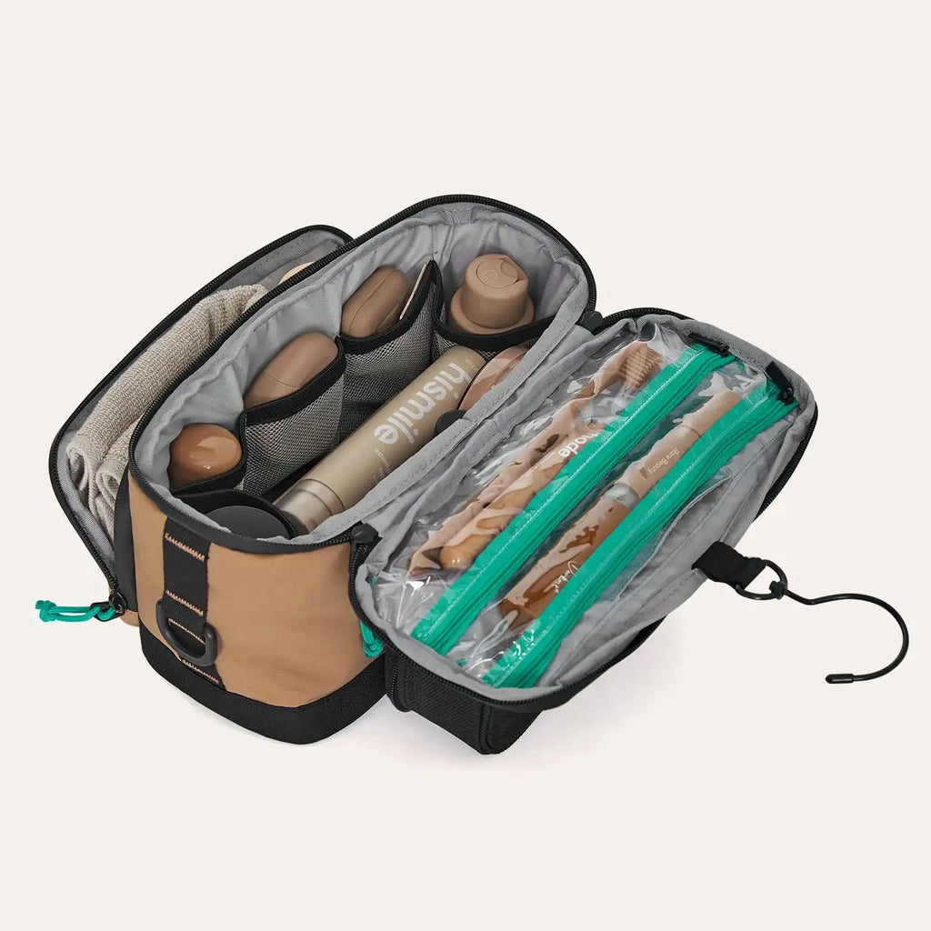 Trousse Maquillage Voyage BAGSMART Waterproof – Organisateur Toilette Crochet Salle de Bain | Grande Capacité Rangement Cosmétique