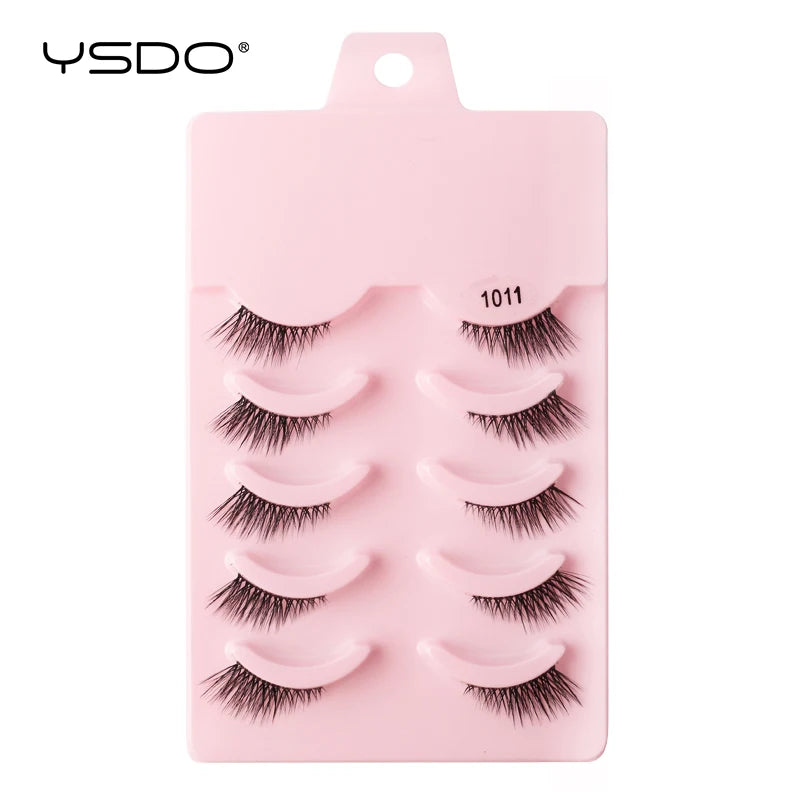 Faux Cils Mink 3D YSDO – Lot 3/5/10 Paires | Maquillage Dramatique Naturel