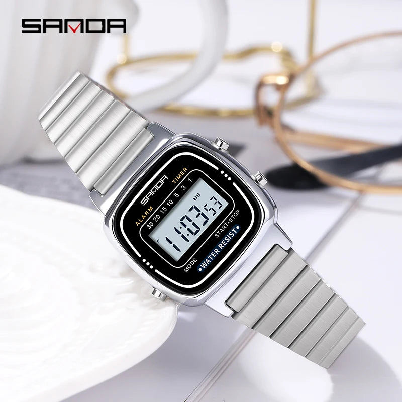 Montre Femme Luxe SANDA Dorée Quartz Classique – Étanche Élégante Cadeau Fashion