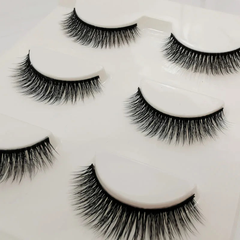 Lot 3 Paires Faux Cils 3D Vison SHIDISHANGPIN – 27 Styles Fluffy Wispy Épais | Cils Faux Faits Main Maquillage Yeux