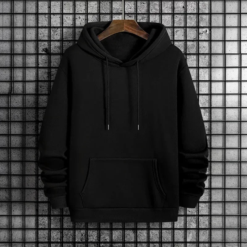 Hoodie Homme Couleur Unie Qualité Premium Capuche Casual Fashion Pullover Maison Outdoor Confortable Intemporel | Sweatshirt Capuche Premium