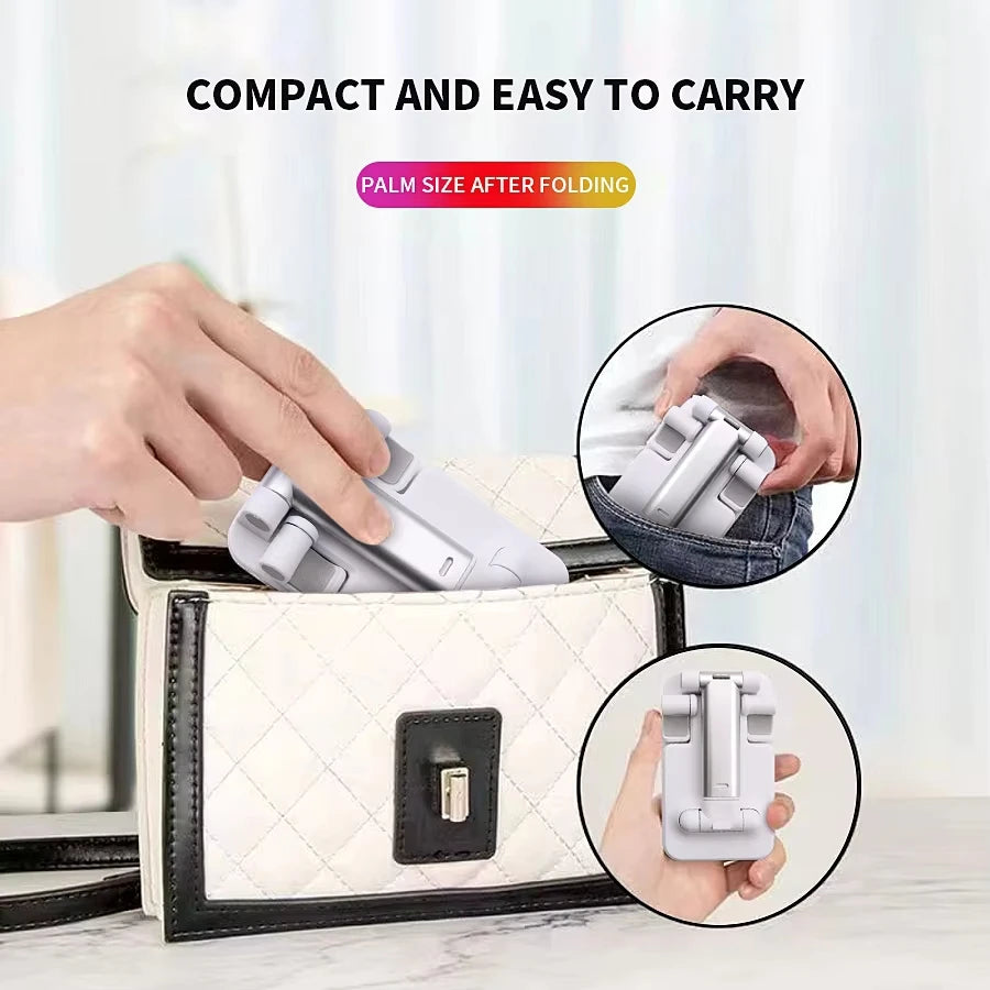 Support Téléphone & Tablette Bureau Pliable Réglable – Universel | Smartphone, iPad & PC
