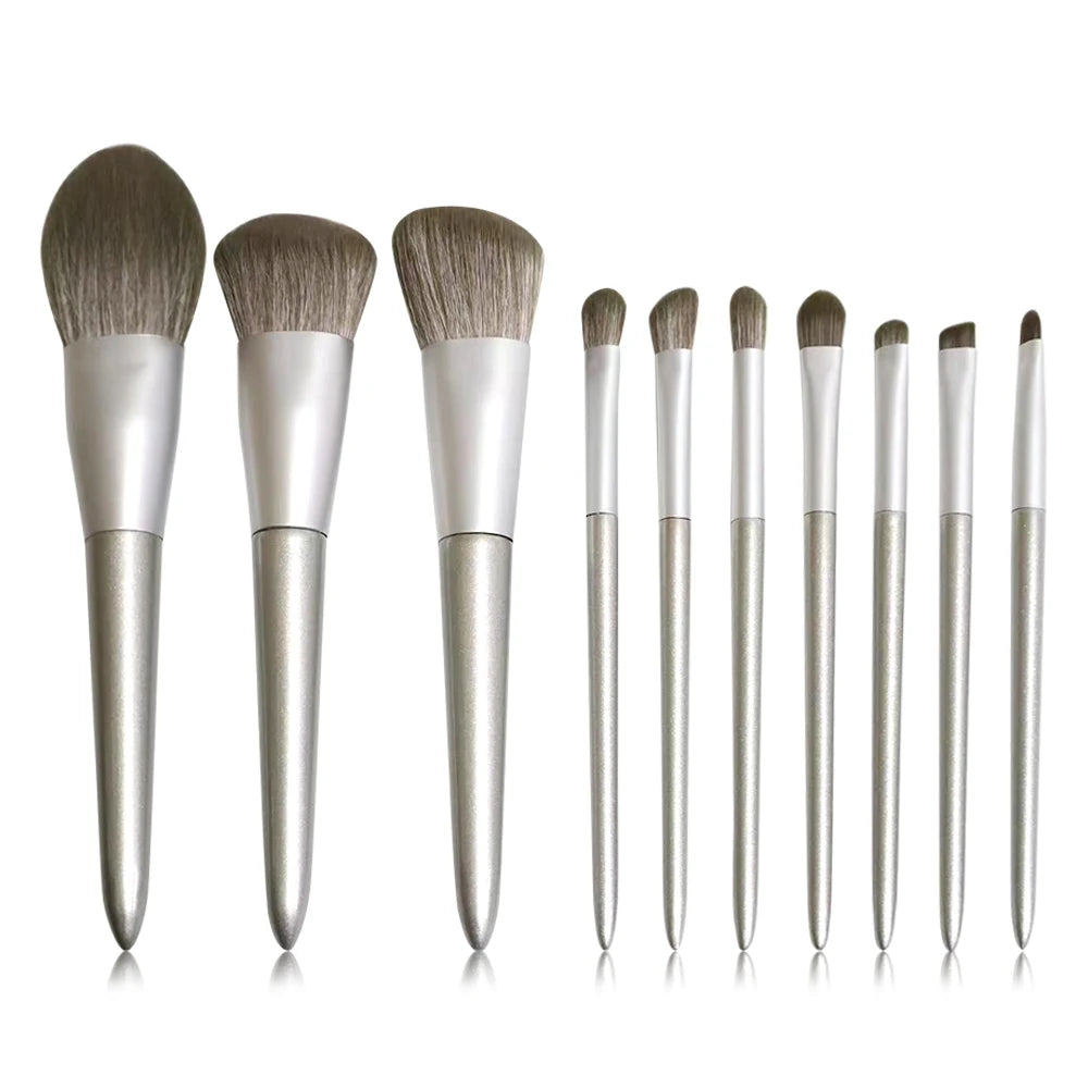Set de Pinceaux Maquillage Ultra-Doux – Fard à Paupières, Fond de Teint, Poudre & Blush | Femme