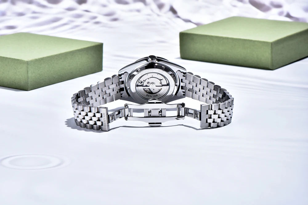 Montre Homme Luxe BENYAR Mécanique Automatique Acier – Étanche Sport Top Brand