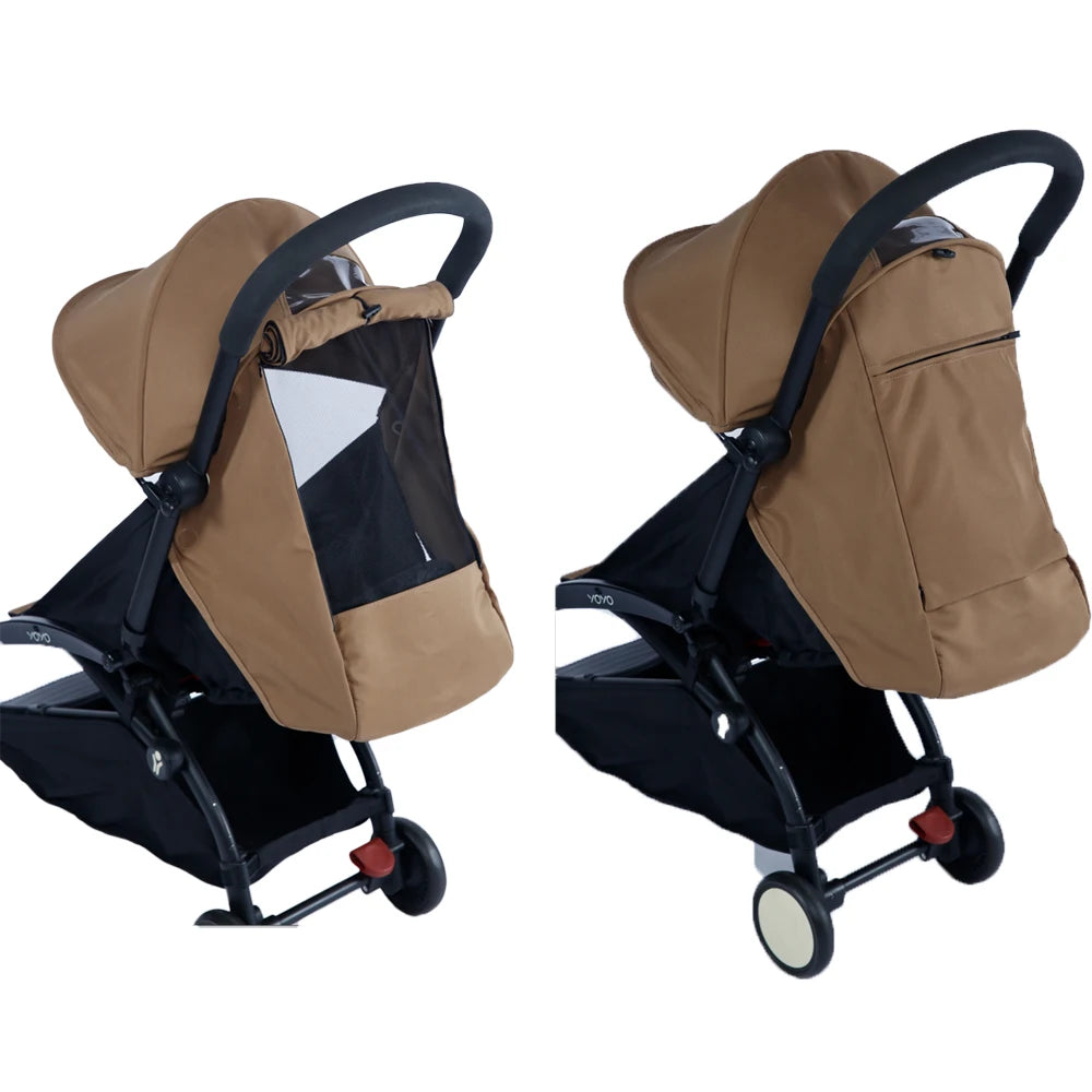 3-teiliges Zubehör-Set für Kinderwagen YOYO/Yoya – 175° Verdeck + Sitzbezug + Verstellbare Anti-UV-Matratze