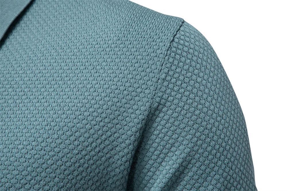 Polo Homme Été Respirant Manches Courtes Couleur Unie Casual Stretch Léger Élégant Confortable Intemporel Fashion – Polo Premium Respirant Stretch Été | Mode Homme Polo Premium Été