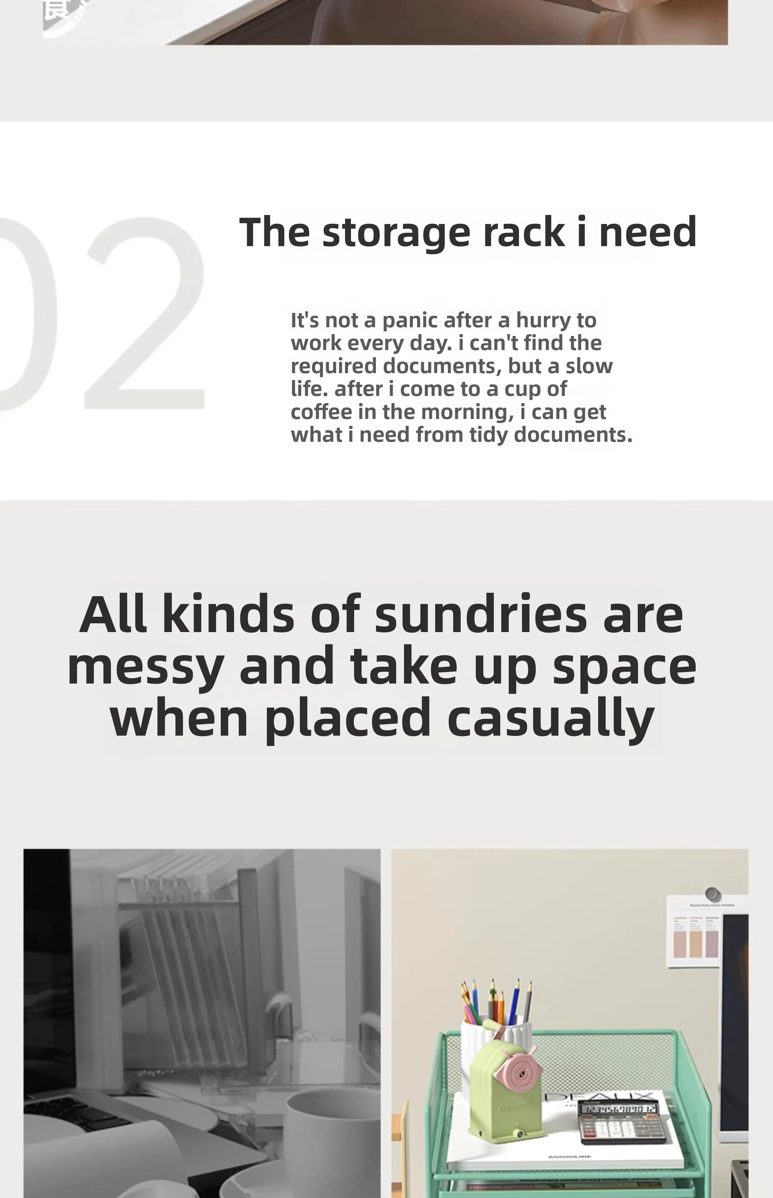Rack Courrier 4 Niveaux Trieur Papier – Organisateur Bureau Dossiers Lettres Empilable