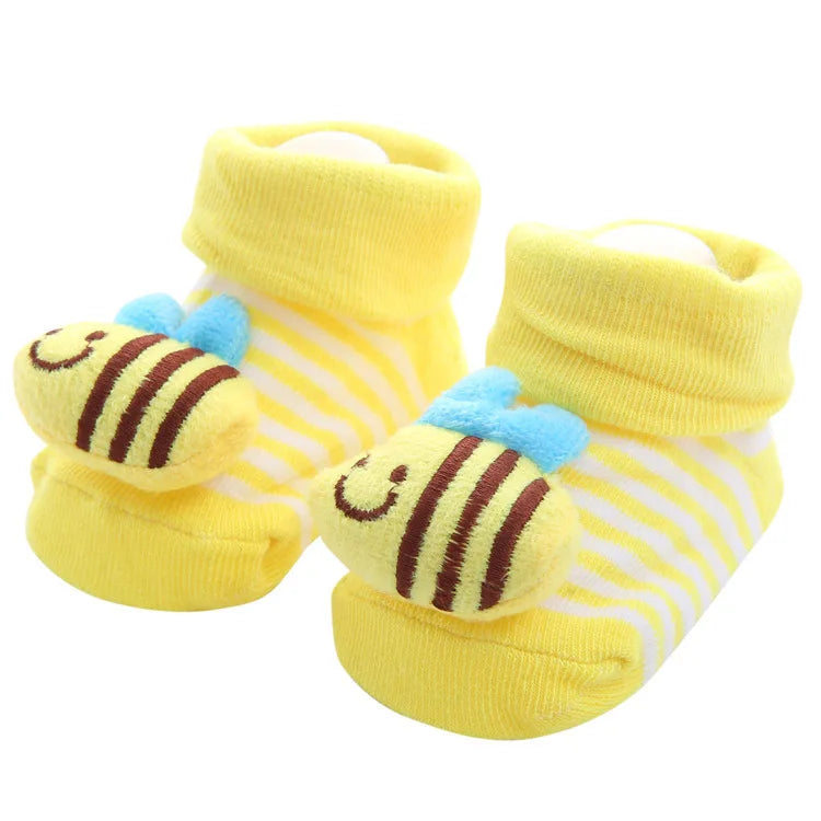 Chaussettes Bébé Unisexe Motifs Animaux Cartoon – Antidérapantes Nouveau-Né Toddler Cadeau Naissance