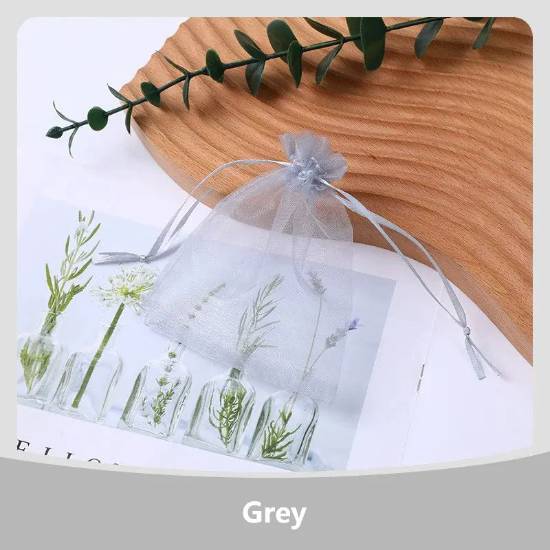 Sachets Organza Lot 100 pcs – Pochettes Bijoux Mariage & Fête | 4 Tailles au Choix 7x9 9x12 10x15 13x18cm | Emballage Cadeau & Décoration Premium