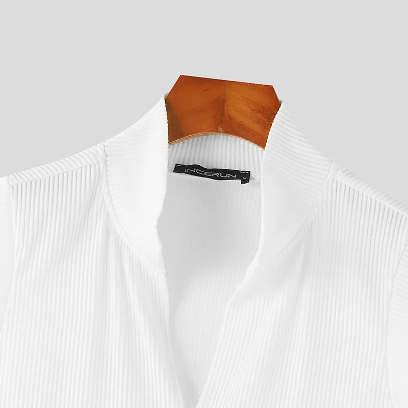 Débardeur Homme Col V INCERUN – Couleur Unie Sans Manches | Streetwear Été & Fitness | Tailles S à 5XL