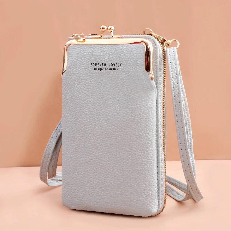 Mini Sac Bandoulière Femme Cuir Mat – Pochette Messenger Clutch Téléphone Tendance