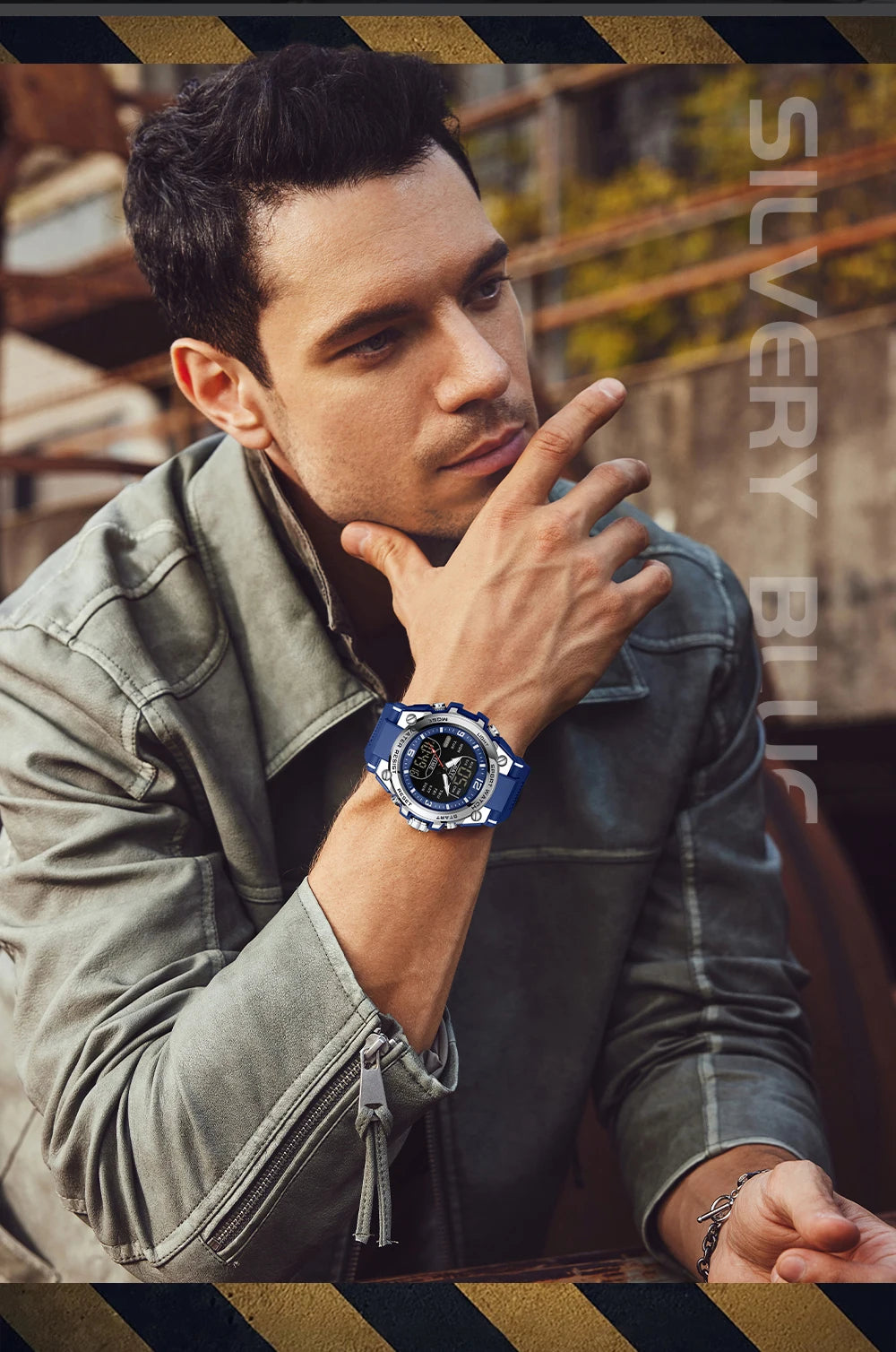 Montre Homme SANDA Militaire Tactique G-Style – LED Digital Quartz Étanche 50M Sport Luxe