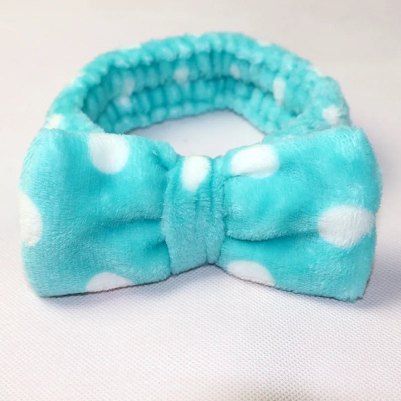 Bandeau Maquillage Oreilles de Lapin Coral Fleece – Élastique Doux | Soin Visage & Coiffure Fille