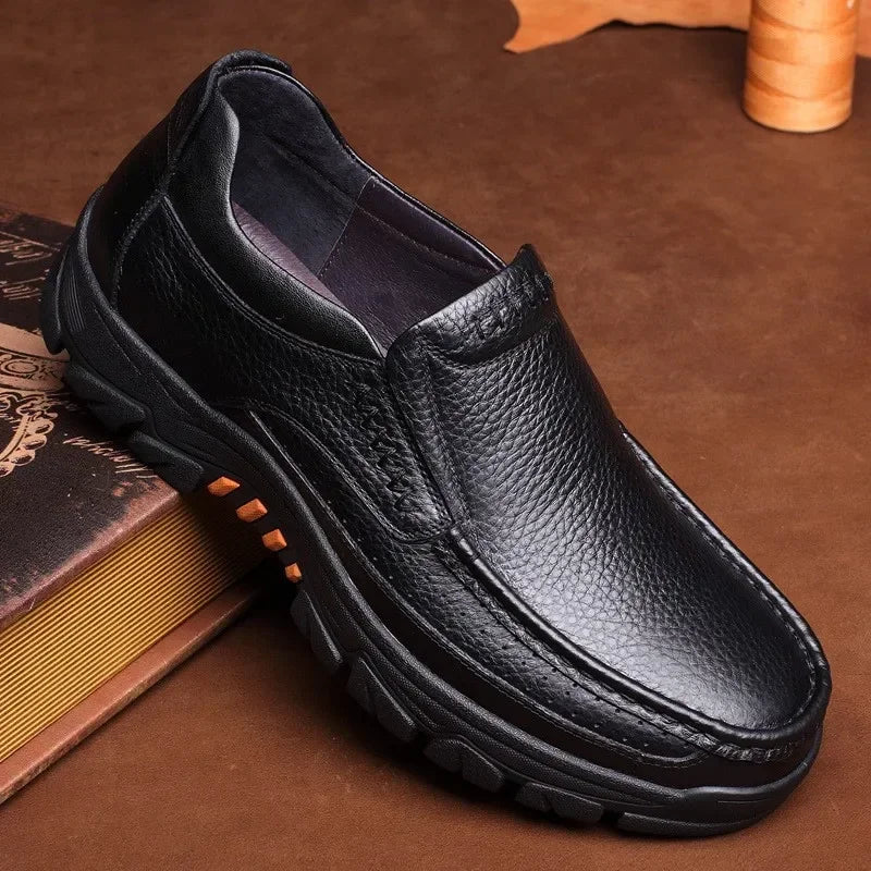 Chaussures Business Cuir Léger Homme – Casual Confortables Senior & Adulte Vente Directe